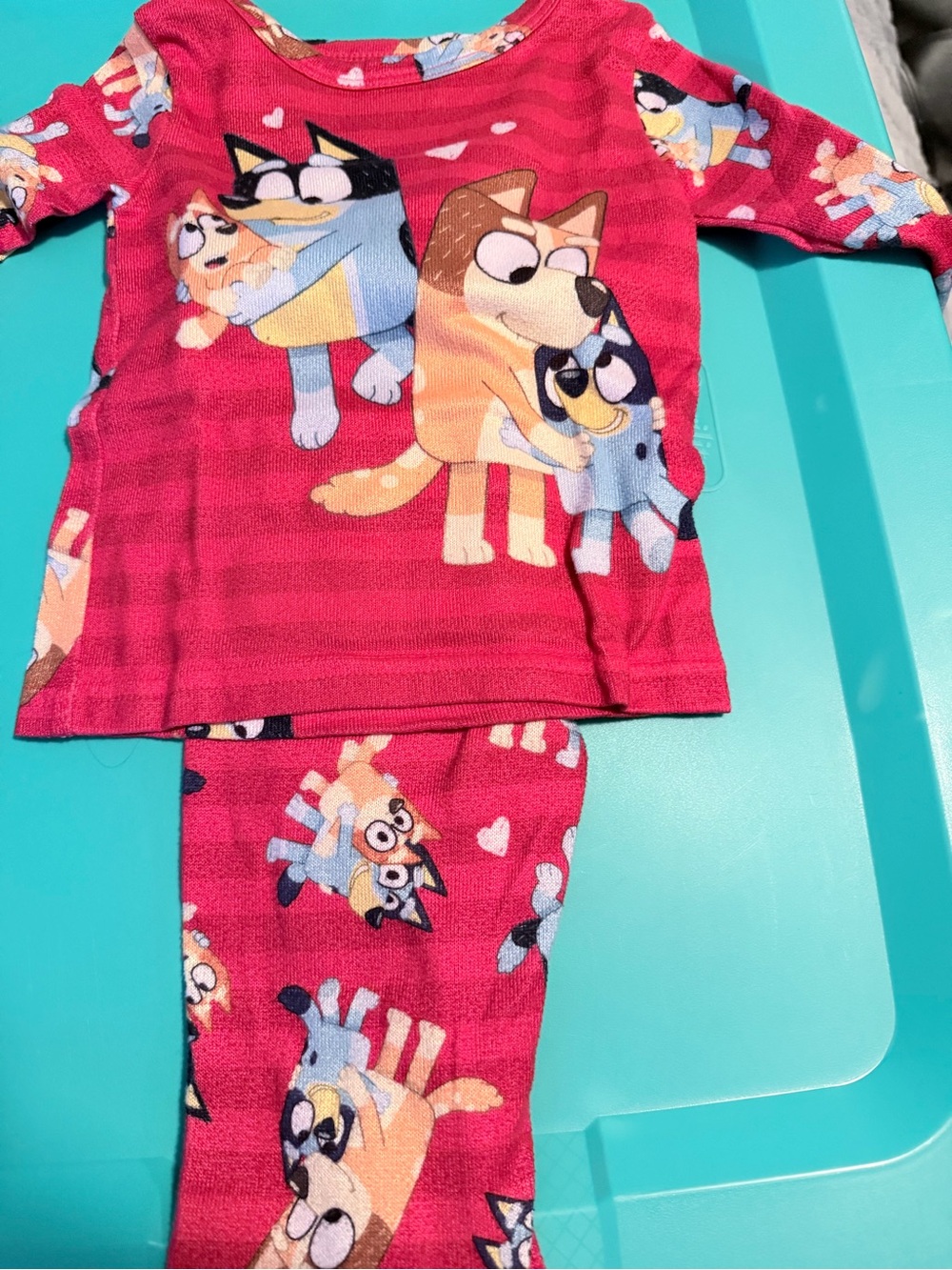 Red bluey pjs